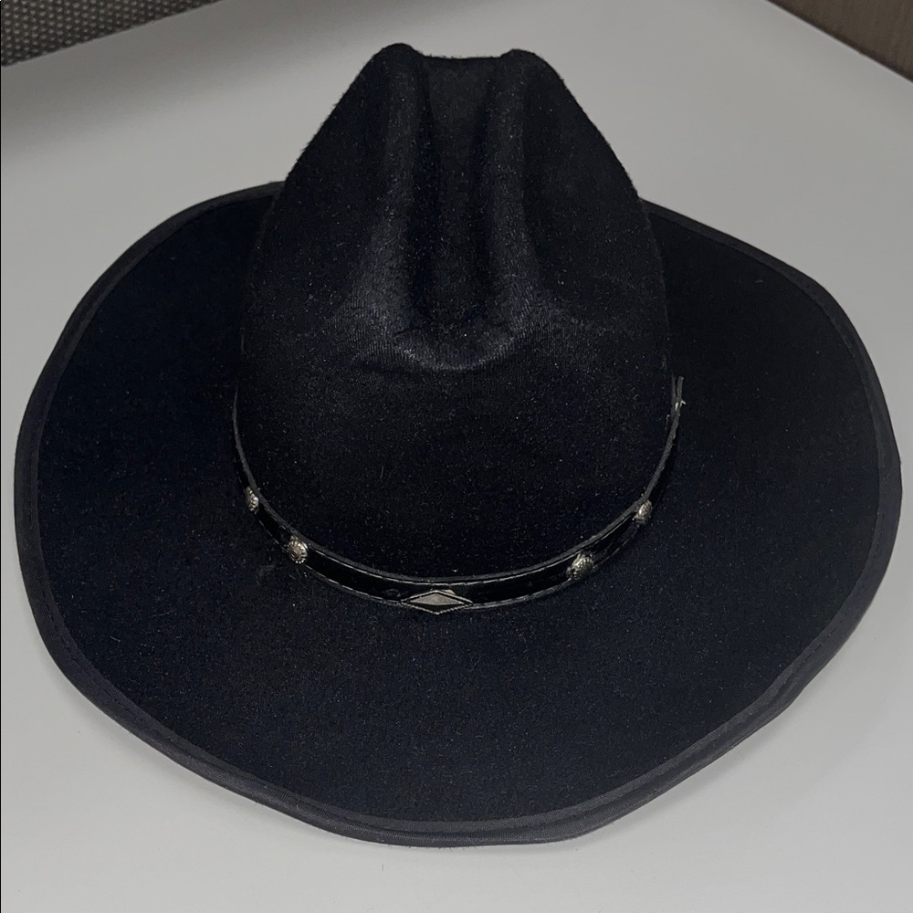 Summit Hats Sleek Black Men's Western Hat size M